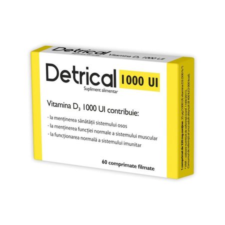 Detrical D3 1000IU Zdrovit - 60 comprimate